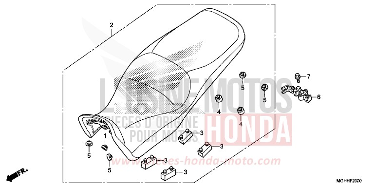 SIEGE von VFR1200X "Crosstourer" DCT CANDY PROMINENCE RED (R342) von 2017
